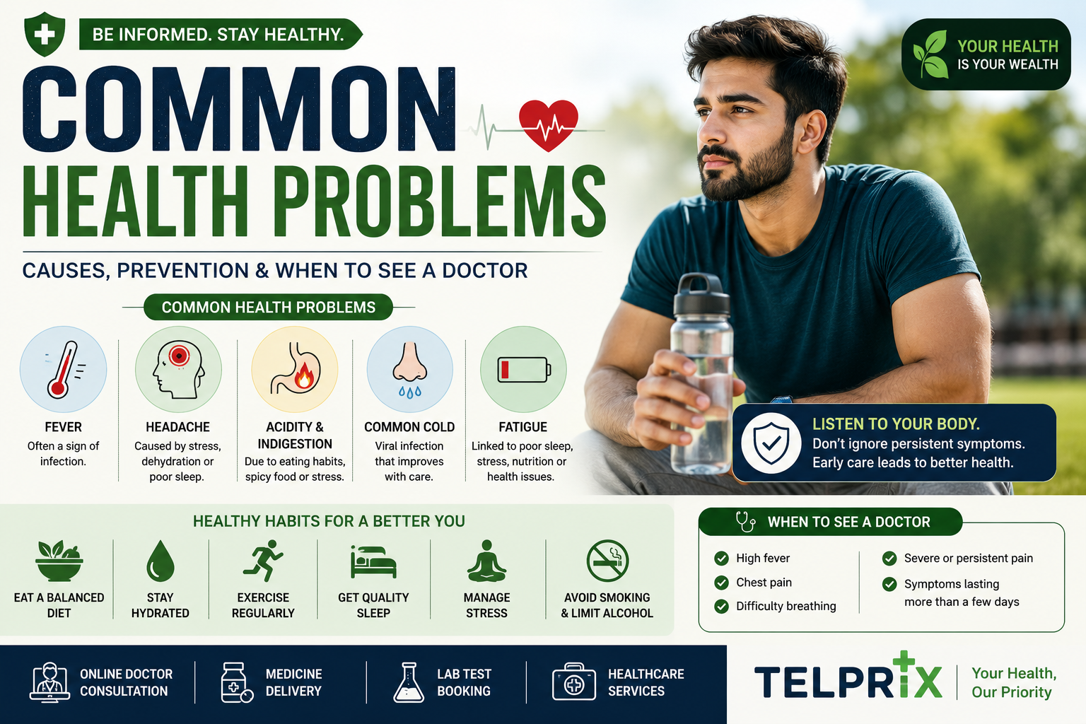 Common Health Problems: Causes, Prevention & When to See a Doctor